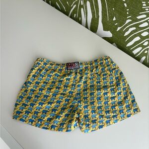 MC2 Saint Barth Yellow and Blue Elephant Pattern Shorts🐘🩵